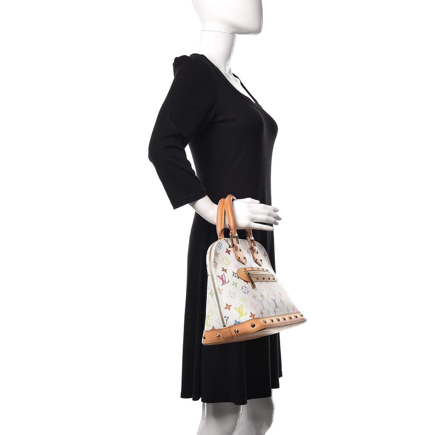 Louis Vuitton Monogram Multicolor Alma White 2 of 13