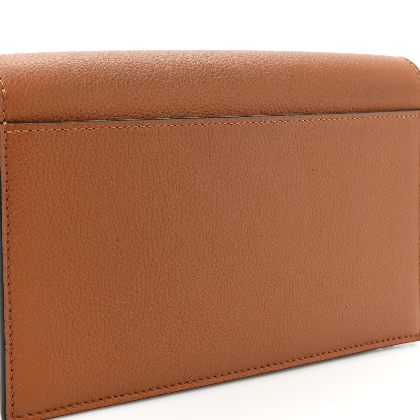 Soft Calfskin My Lockme Chain Pochette Chataigne