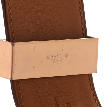 Hermes Barenia Collier De Chien CDC Bracelet L Fauve 6 of 7