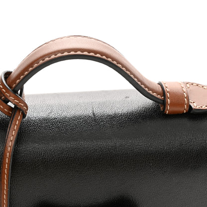 Gucci GG Supreme Monogram New Sakai Lux Calfskin Mini Padlock Flap Pocket Shoulder Bag Beige Ebony Black Cuir 12 of 12