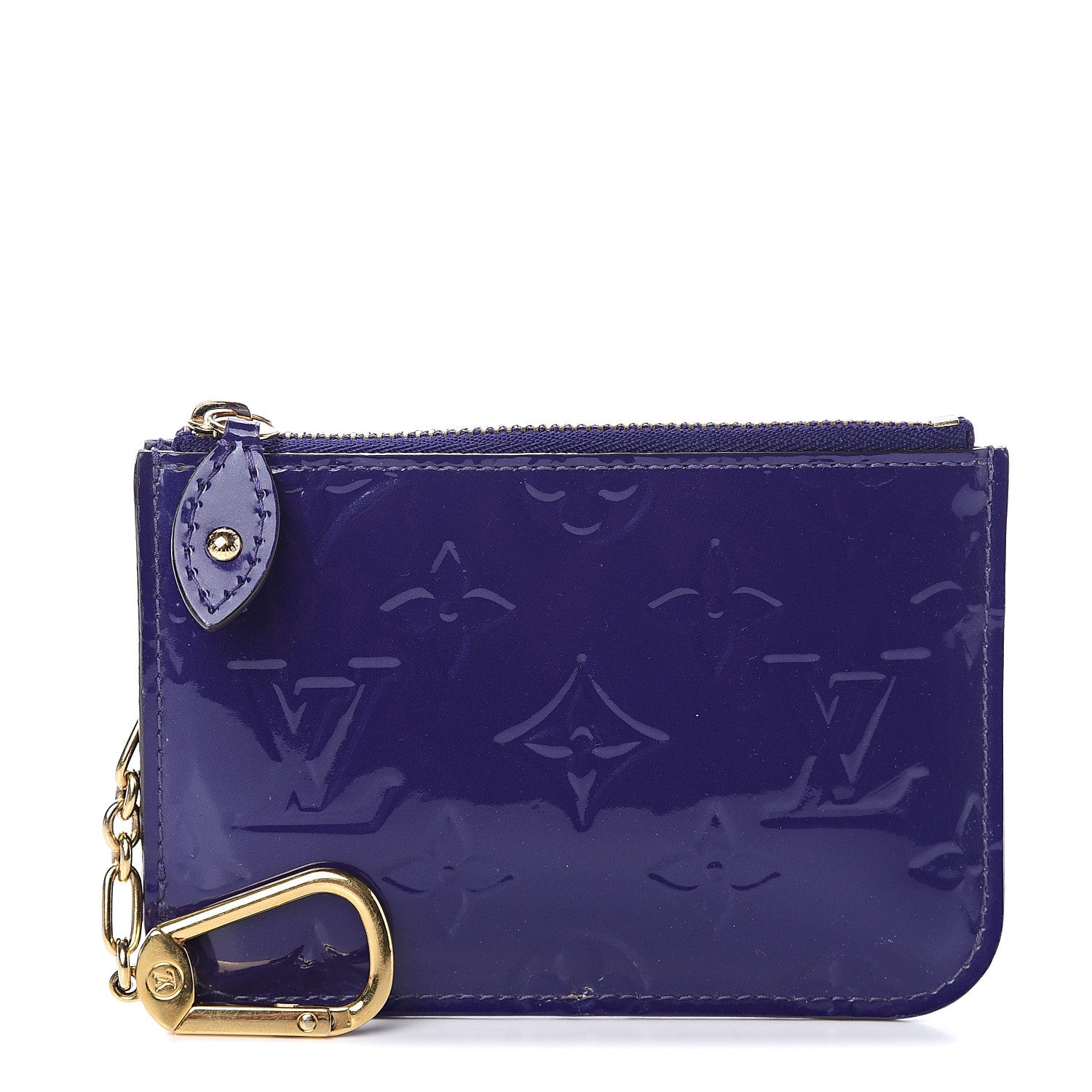 Louis Vuitton Vernis Key Pouch Blueberry 1 of 5