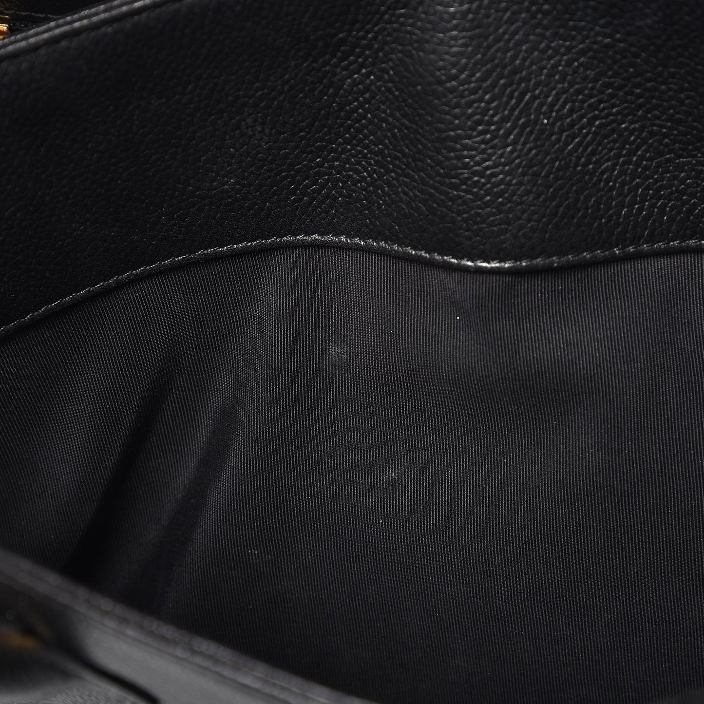 Calfskin Cerf Executive Shopper Tote Black