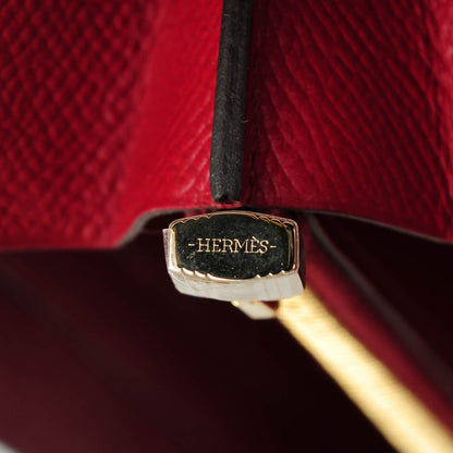 Hermes Epsom Kelly Longue Wallet Rouge Grenat 2 of 10