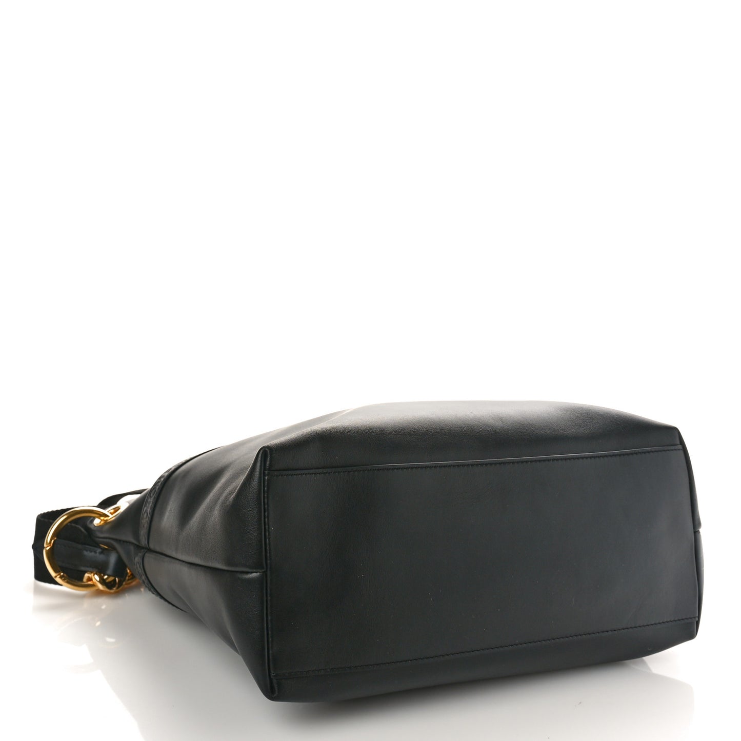 Calfskin Medium Avery Hobo Shoulder Bag Black