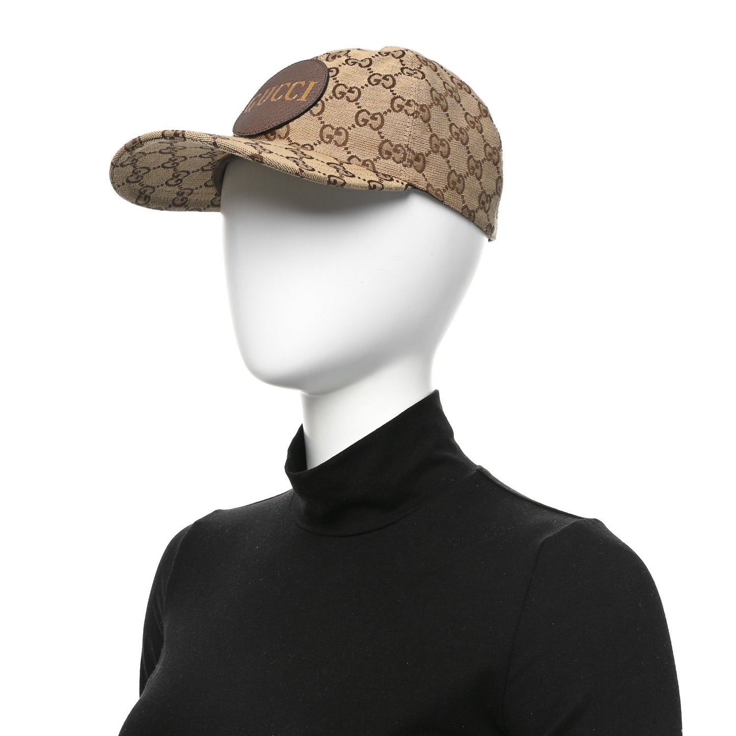 Monogram Textured Dollar Calfskin Zeno Baseball Hat M Beige