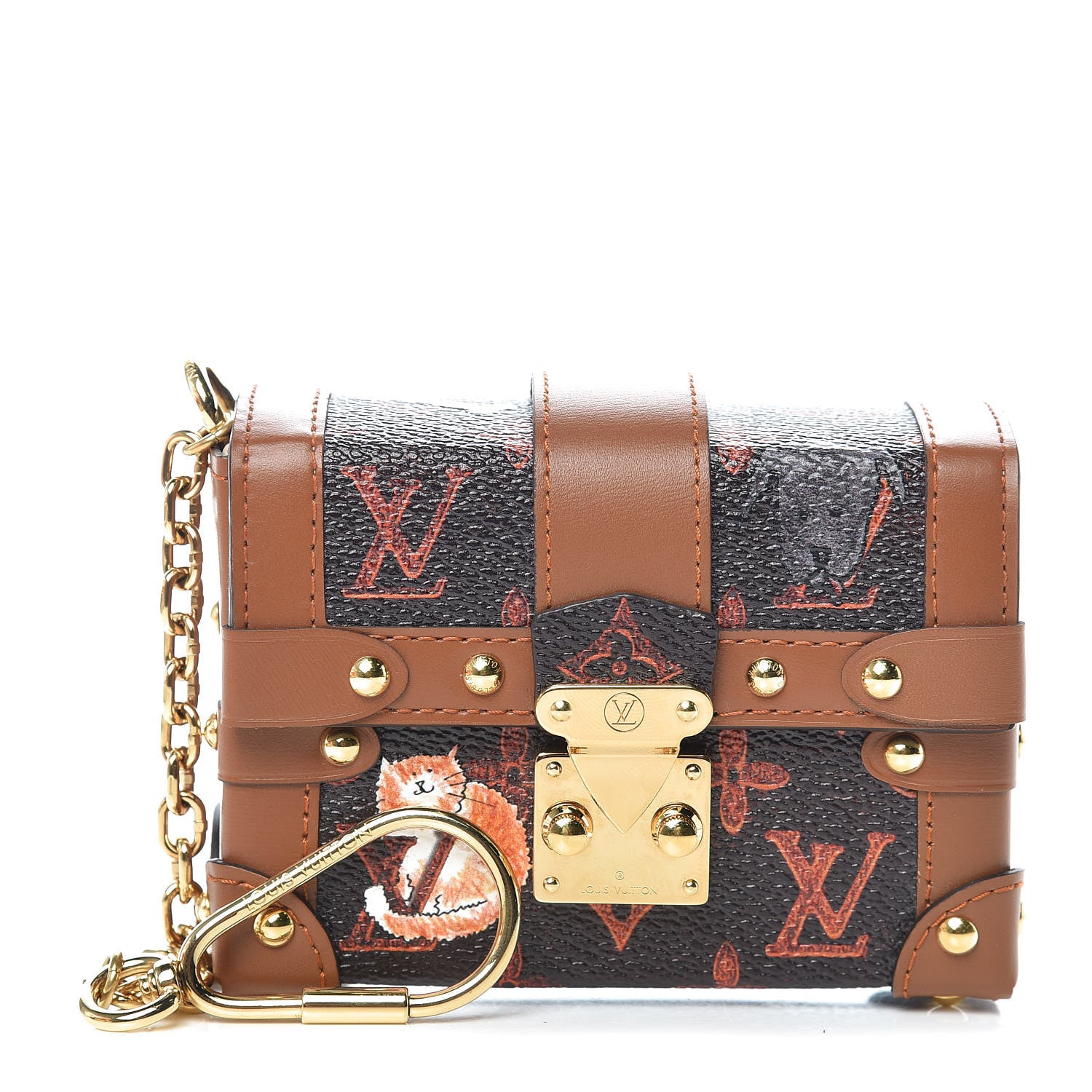 Louis Vuitton Catogram Essential Trunk Orange Marron 1 of 6