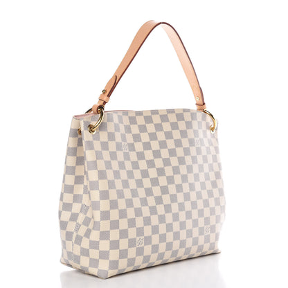 Louis Vuitton Damier Azur Graceful PM Rose Ballerine 3 of 12