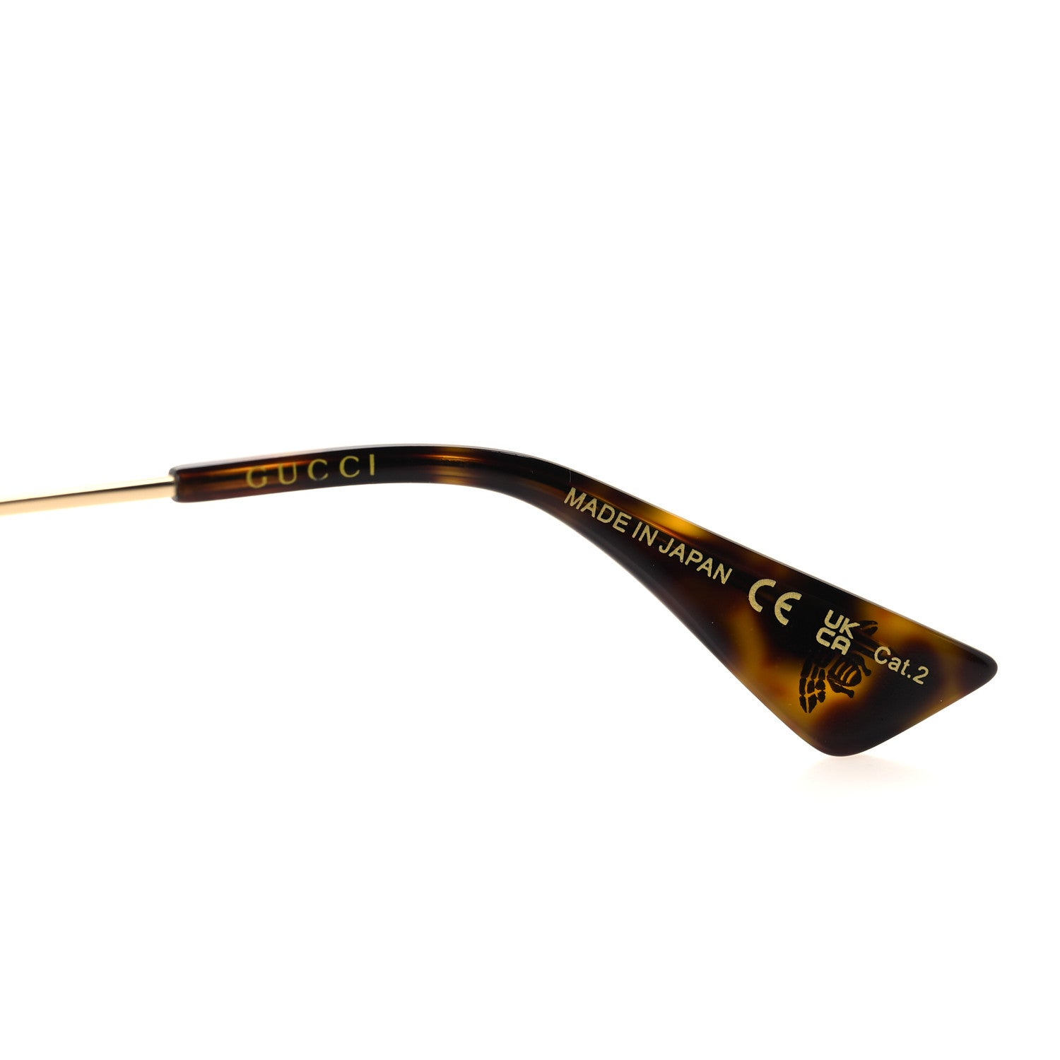 Gucci Metal Web Aviator Sunglasses GG0062S Green Red 5 of 6