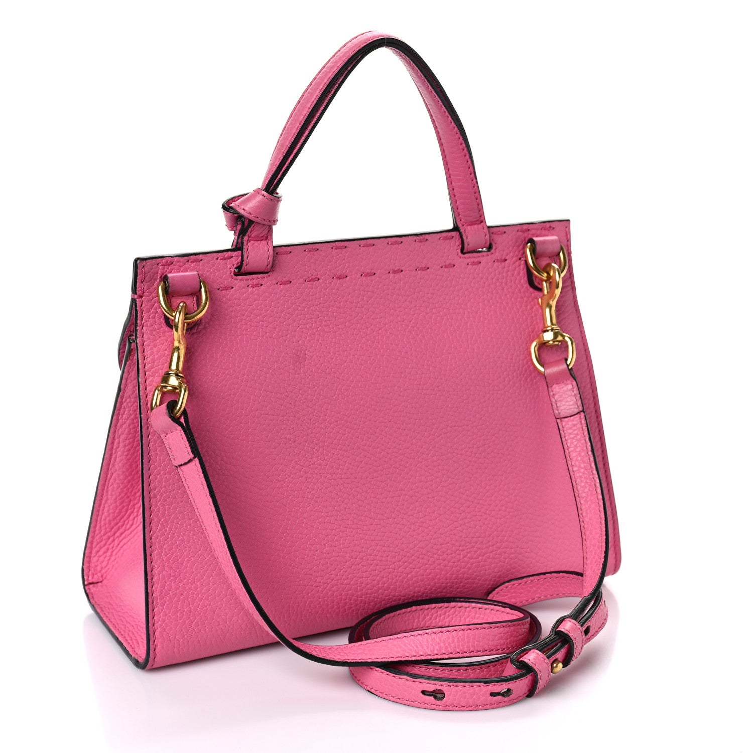 Gucci Cellarius Calfskin Mini GG Marmont Top Handle Bag Tropical Pink Flower 3 of 10