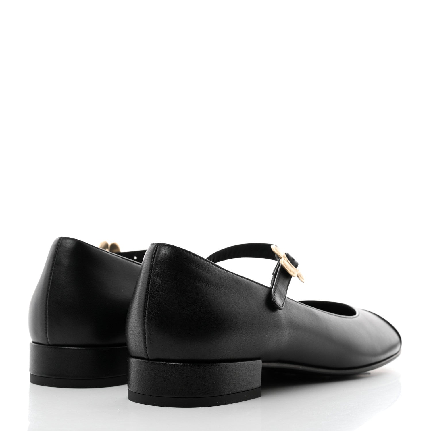 Chanel Patent Lambskin Mary Jane Flats 39 Black 4 of 8