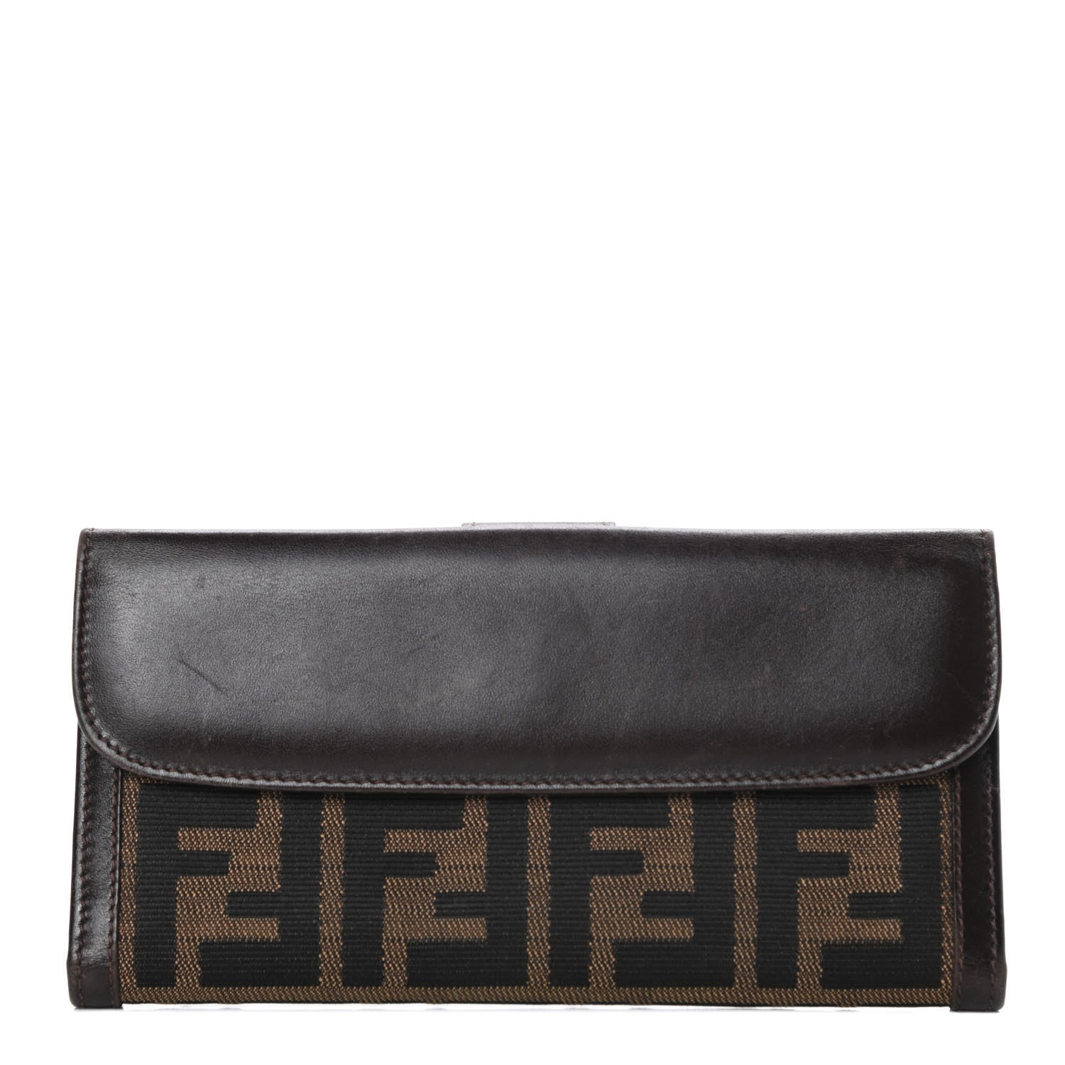 Fendi Zucca Continental Wallet Tobacco 1 of 11