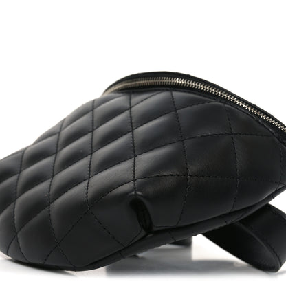 Chanel Calfskin Quilted Uniform Waist Belt Bag Black 9 of 9