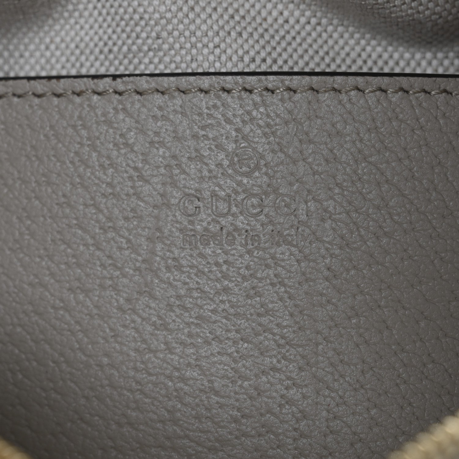Gucci GG Supreme Monogram Textured Calfskin Web Mini Ophidia Shoulder Bag Beige Mystic White Oatmeal 6 of 9