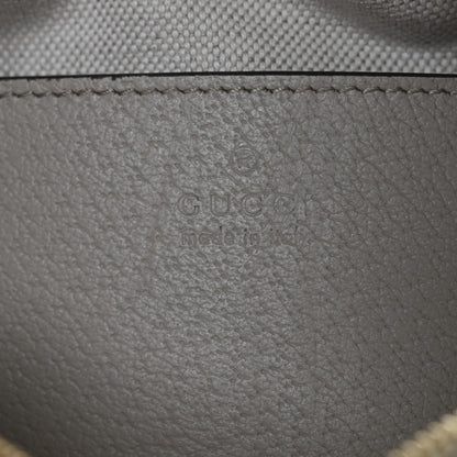 Gucci GG Supreme Monogram Textured Calfskin Web Mini Ophidia Shoulder Bag Beige Mystic White Oatmeal 6 of 9