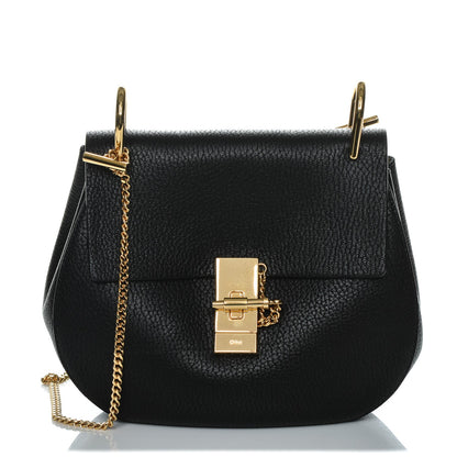 Chloe Grained Lambskin Drew Shoulder Bag Black 1 of 6