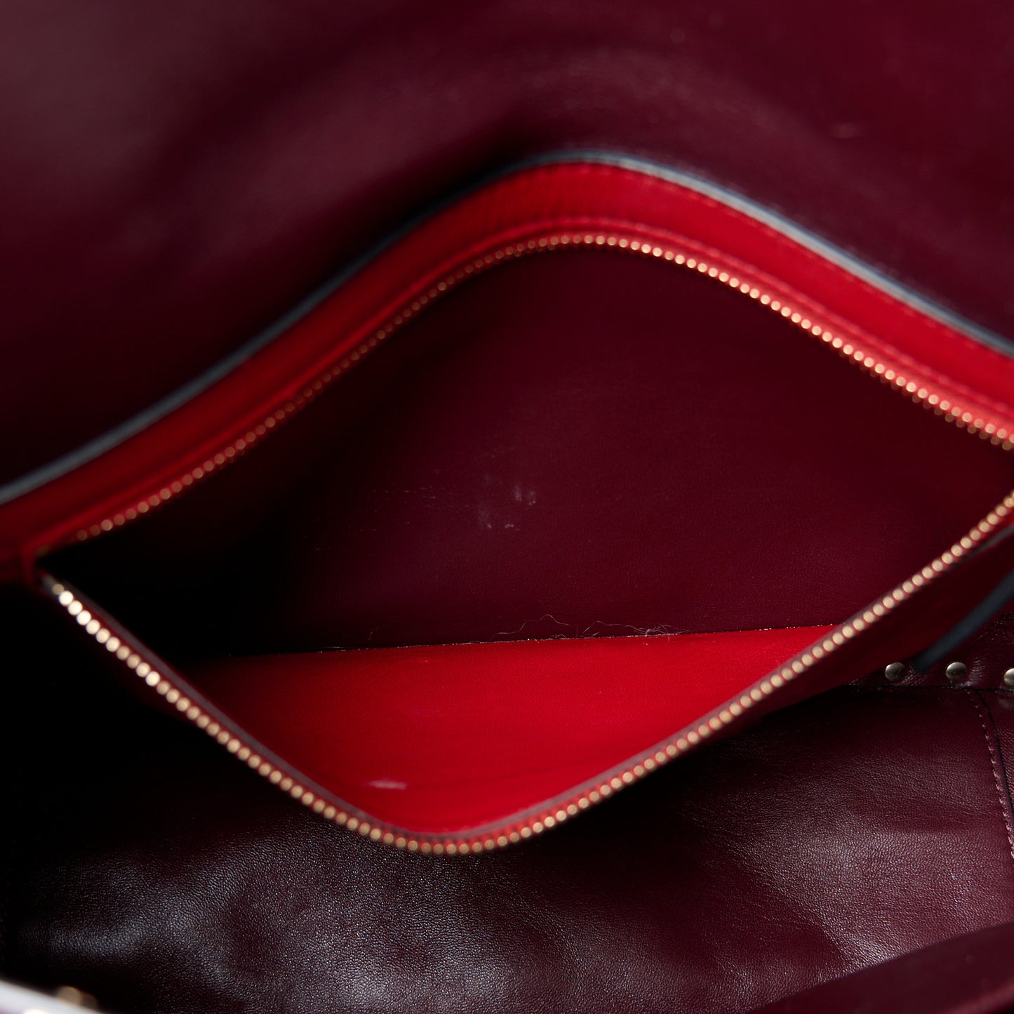 Nappa Large Rockstud Spike Shoulder Bag Rubin