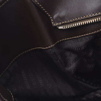 Prada Jacquard Logo Tote Corda Bruciato 8 of 12