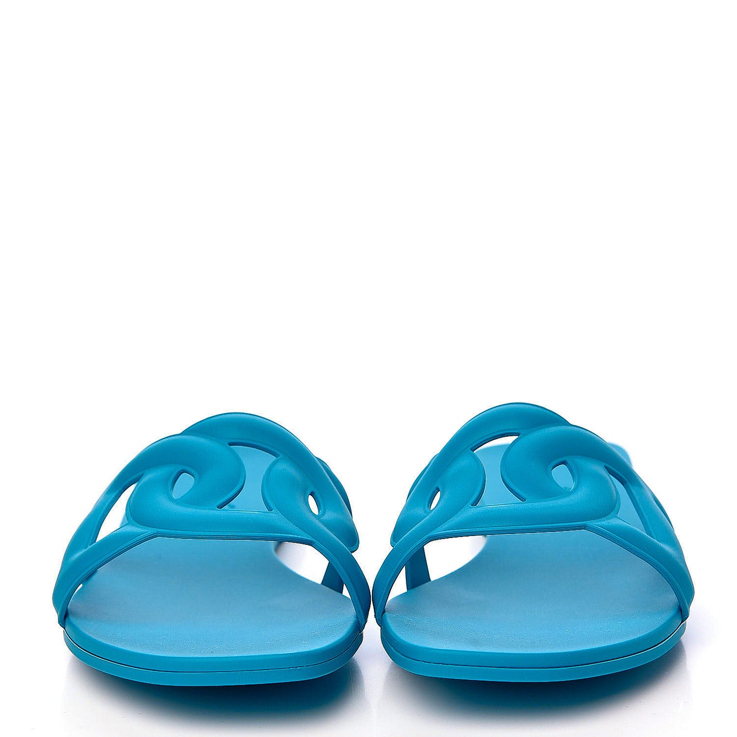 Rubber Aloha Sandals 38 Bleu Vif