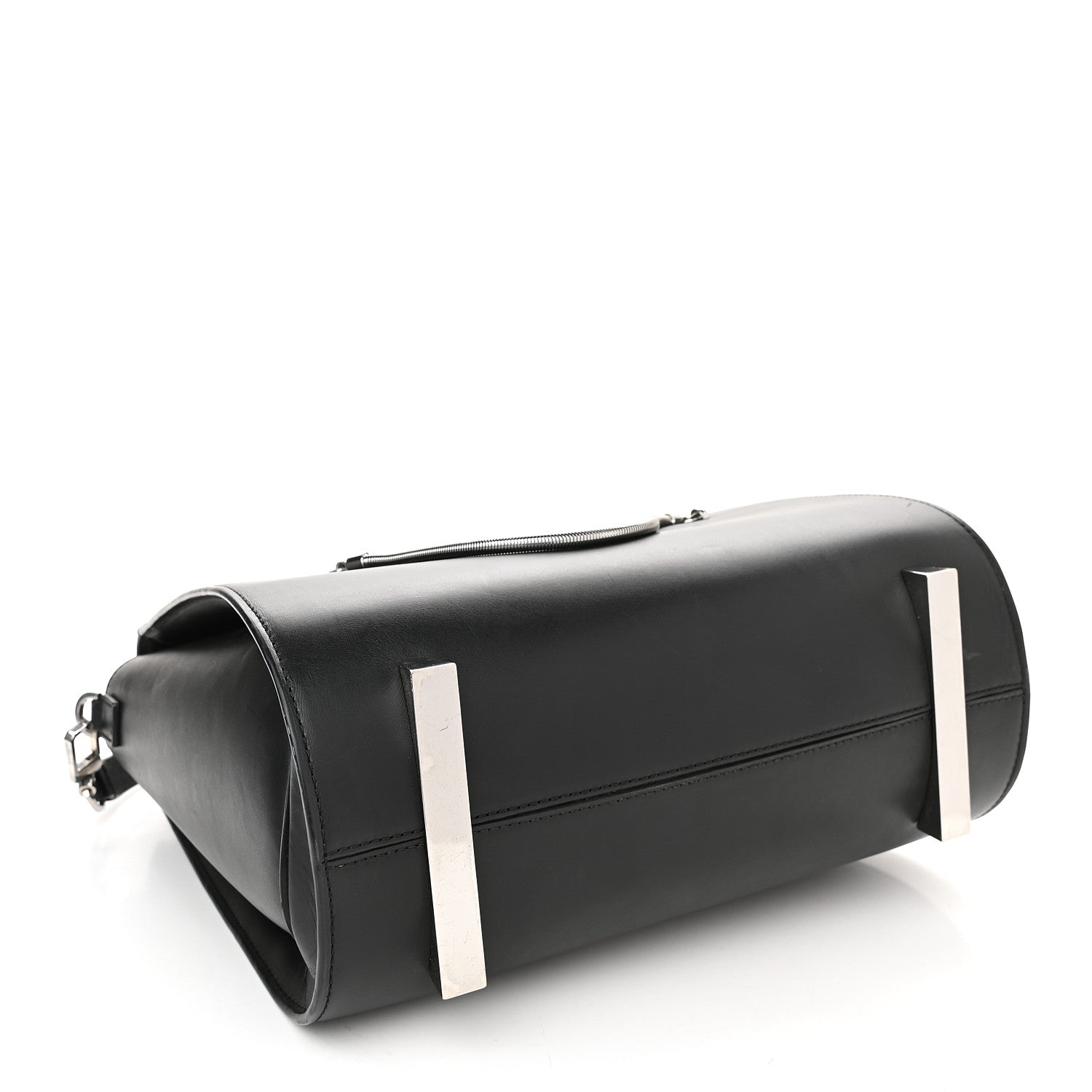 Alexander Wang Smooth Calfskin Large Chastity Bag Black Rhodium Hardware 4 of 11