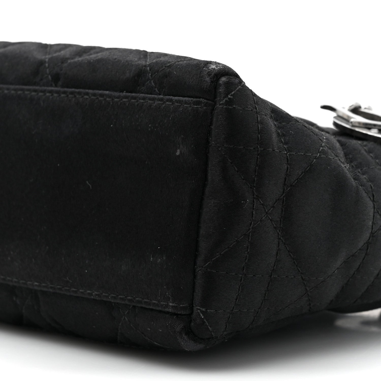 Christian Dior Satin Cannage Mini Lady Dior Black 9 of 20