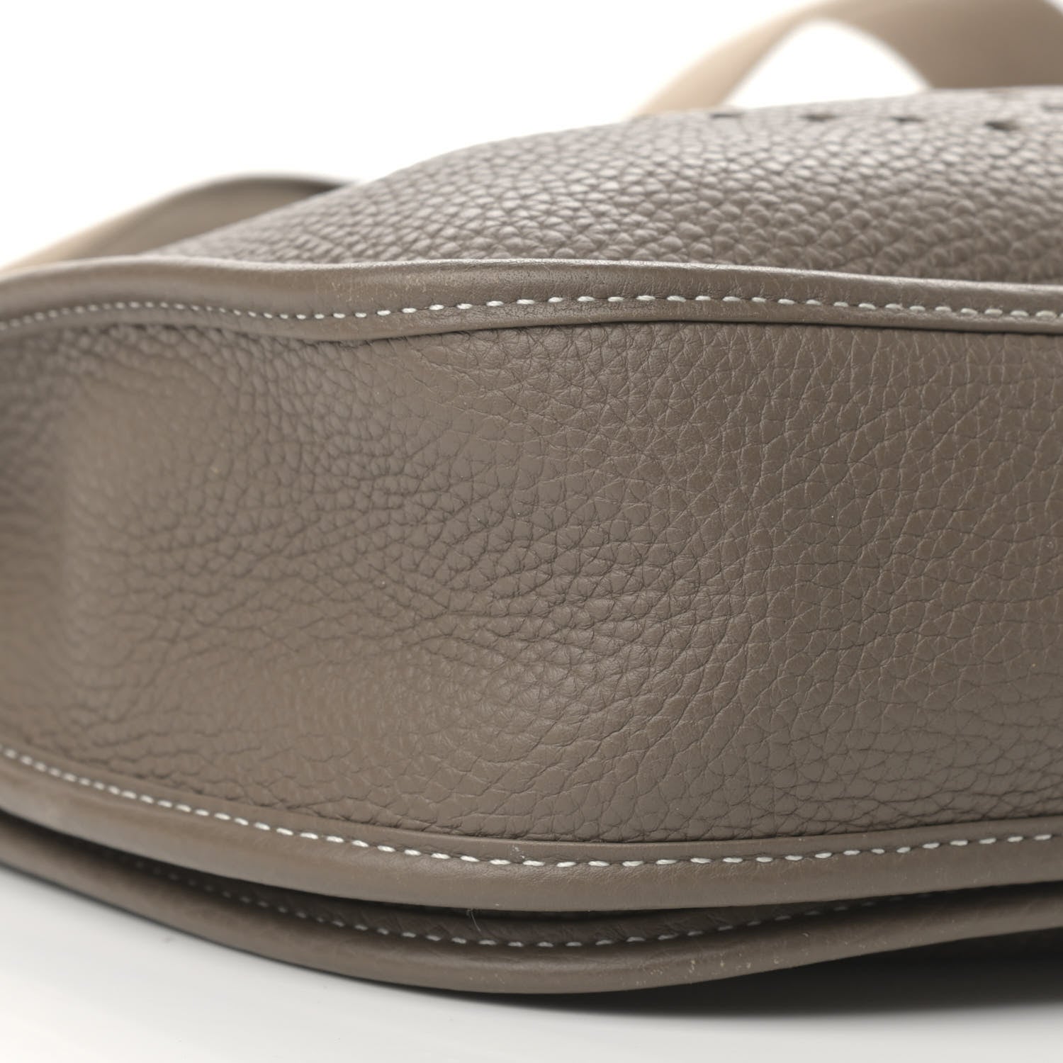 Hermes Taurillon Clemence Evelyne III PM Etoupe 4 of 15