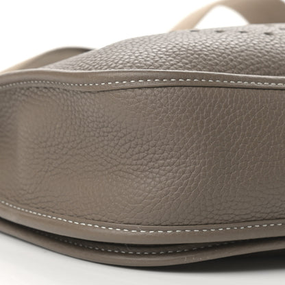 Hermes Taurillon Clemence Evelyne III PM Etoupe 4 of 15