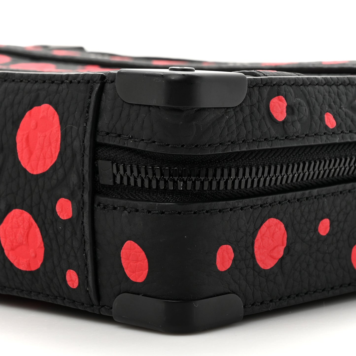 LV X YK Taurillon Monogram Handle Soft Trunk Black Red