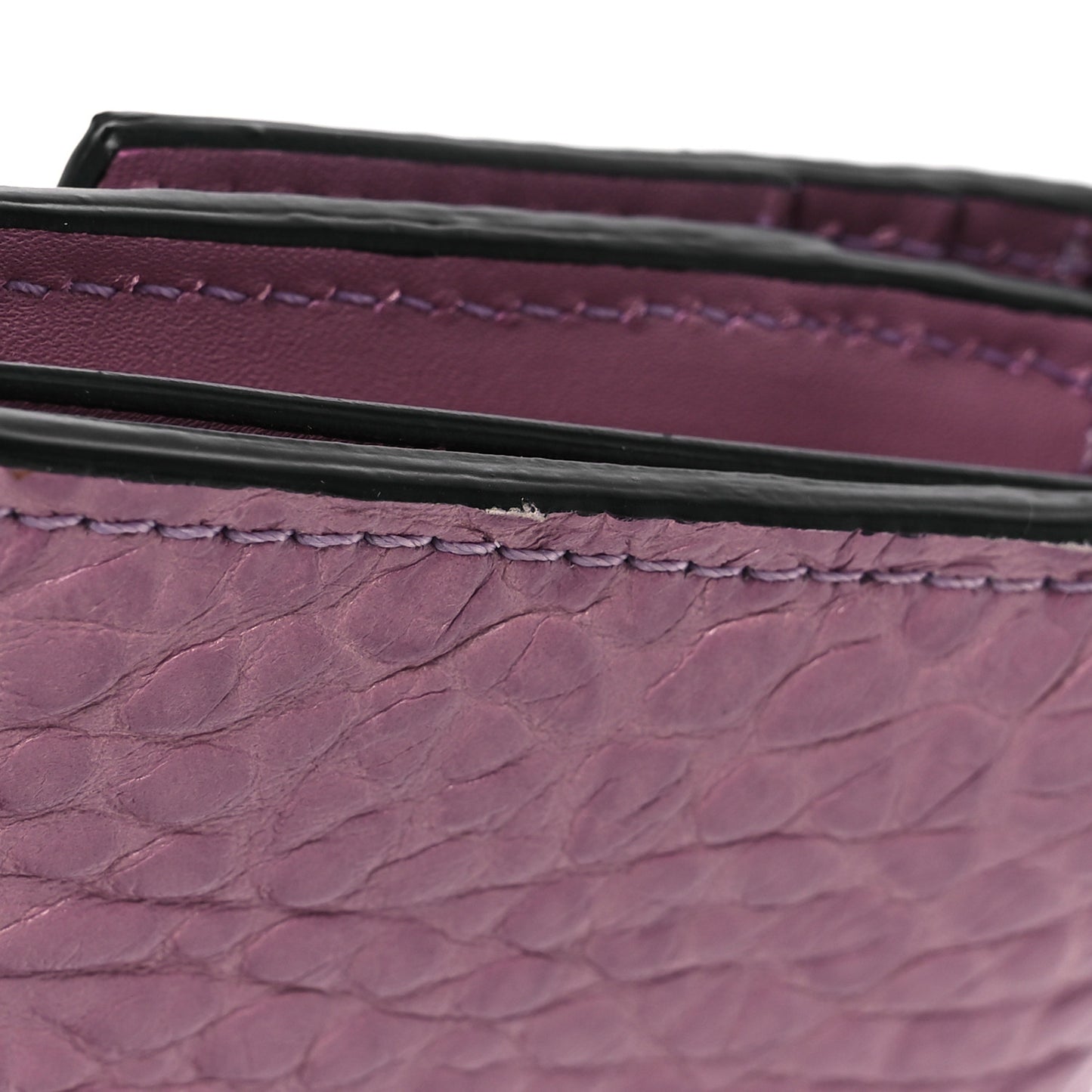Signature Grain Porter Continental Wallet Pink Heather
