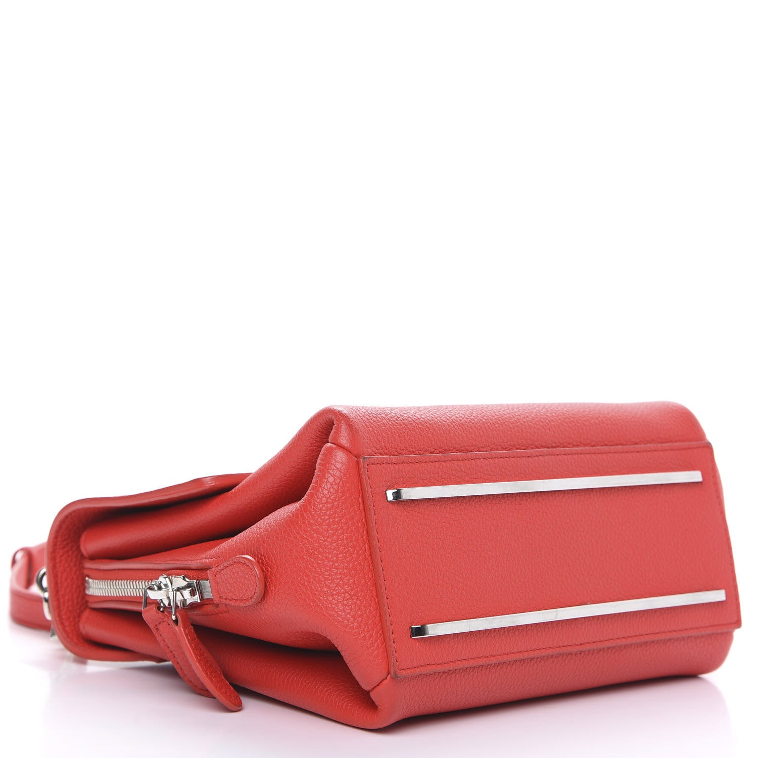 Balenciaga Grained Calfskin Le Dix Mini Soft Cartable Rouge Coquelicot 4 of 10