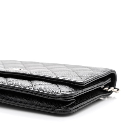 Chanel Caviar Quilted Wallet On Chain WOC Black 12 of 12