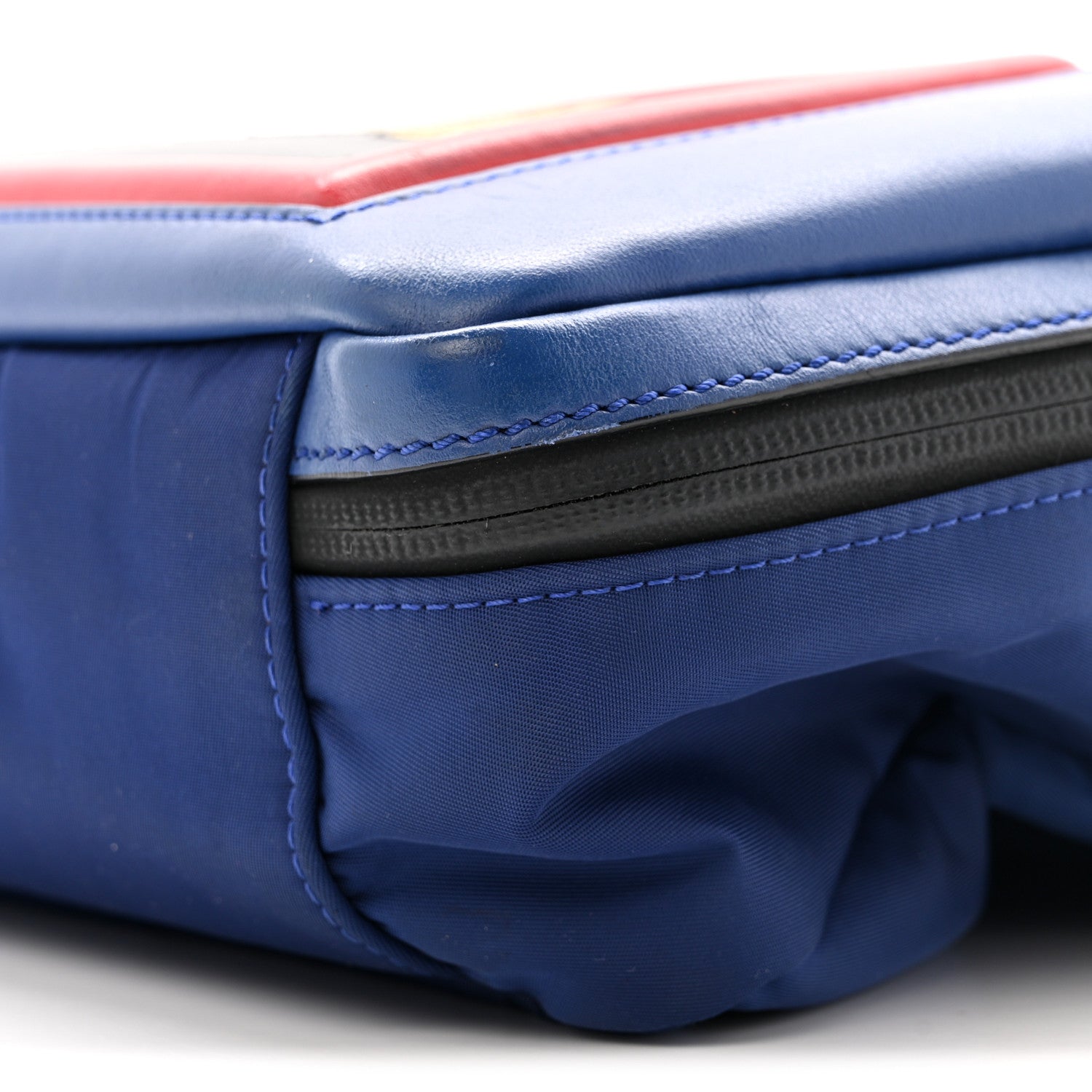 Fendi Nylon Vitello Century Vocabulary Camera Bag Blue Cobalto Blue Neon Sunflower 11 of 15