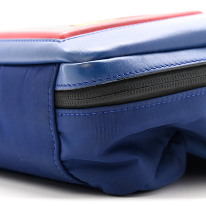 Fendi Nylon Vitello Century Vocabulary Camera Bag Blue Cobalto Blue Neon Sunflower 11 of 15