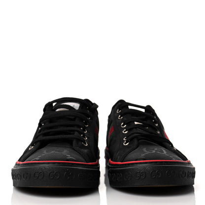 Gucci Econyl Nylon Web Monogram Off The Grid Mens 1977 Tennis Sneakers 8.5 Black 2 of 8