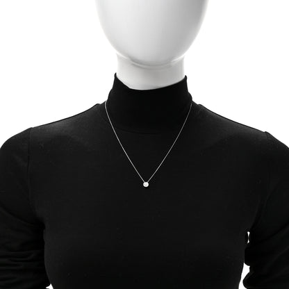 Parker & West by FASHIONPHILE 14K White Gold Diamond .17ctw Round Pave Pendant Necklace 2 of 6