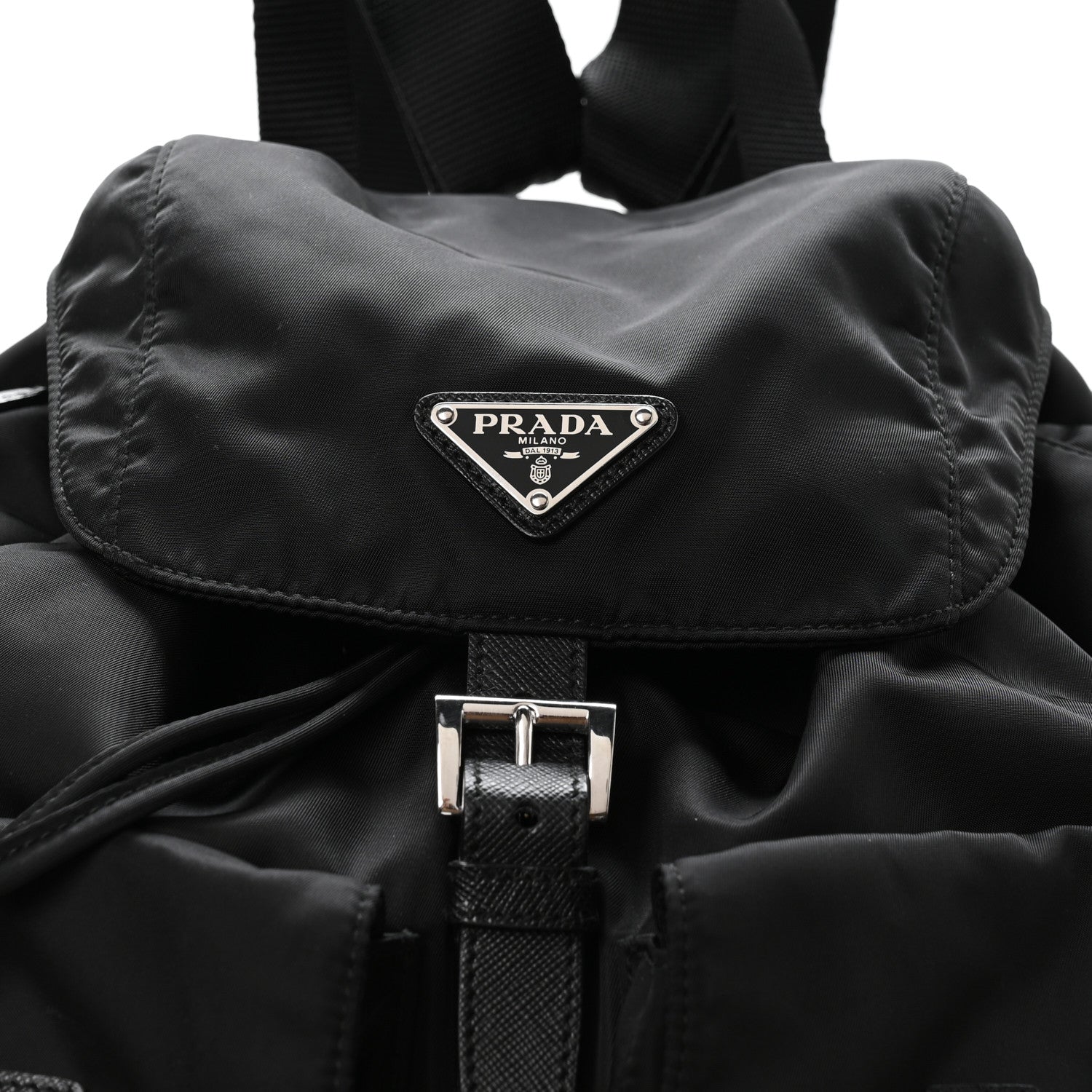 Prada Re-Nylon Saffiano Medium Backpack Black 10 of 12