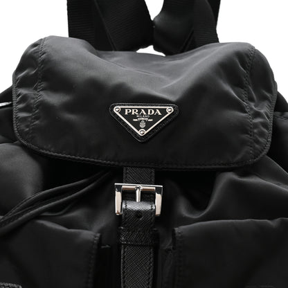 Prada Re-Nylon Saffiano Medium Backpack Black 10 of 12