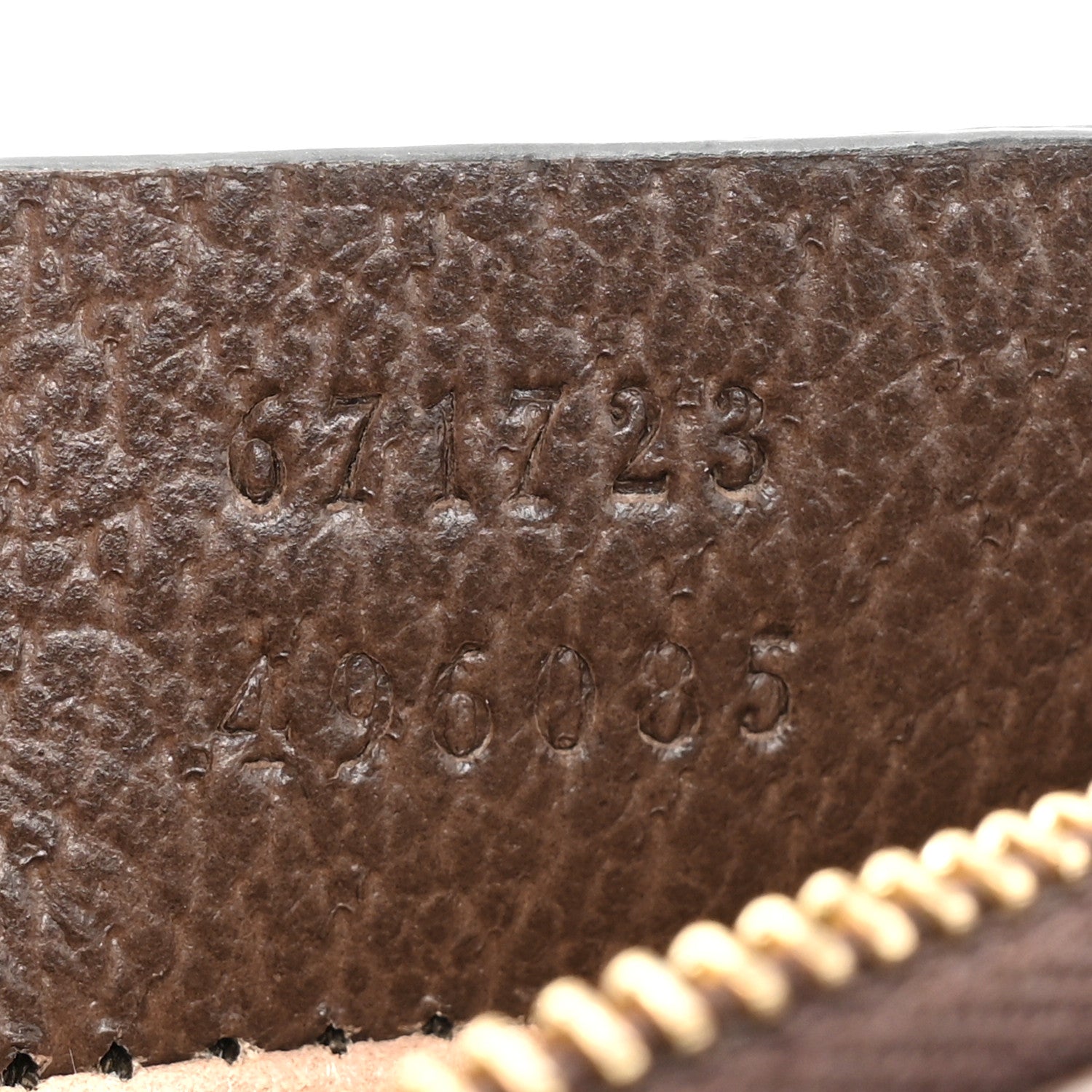 Gucci GG Supreme Monogram Web Ophidia Zip Card Case Brown 8 of 12