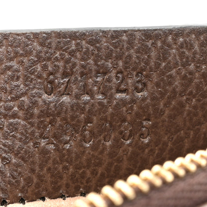 Gucci GG Supreme Monogram Web Ophidia Zip Card Case Brown 8 of 12