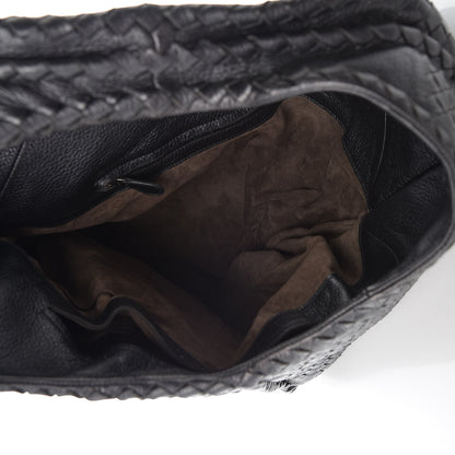Bottega Veneta Cervo Intrecciato Large Simple Hobo Gunmetal 5 of 9