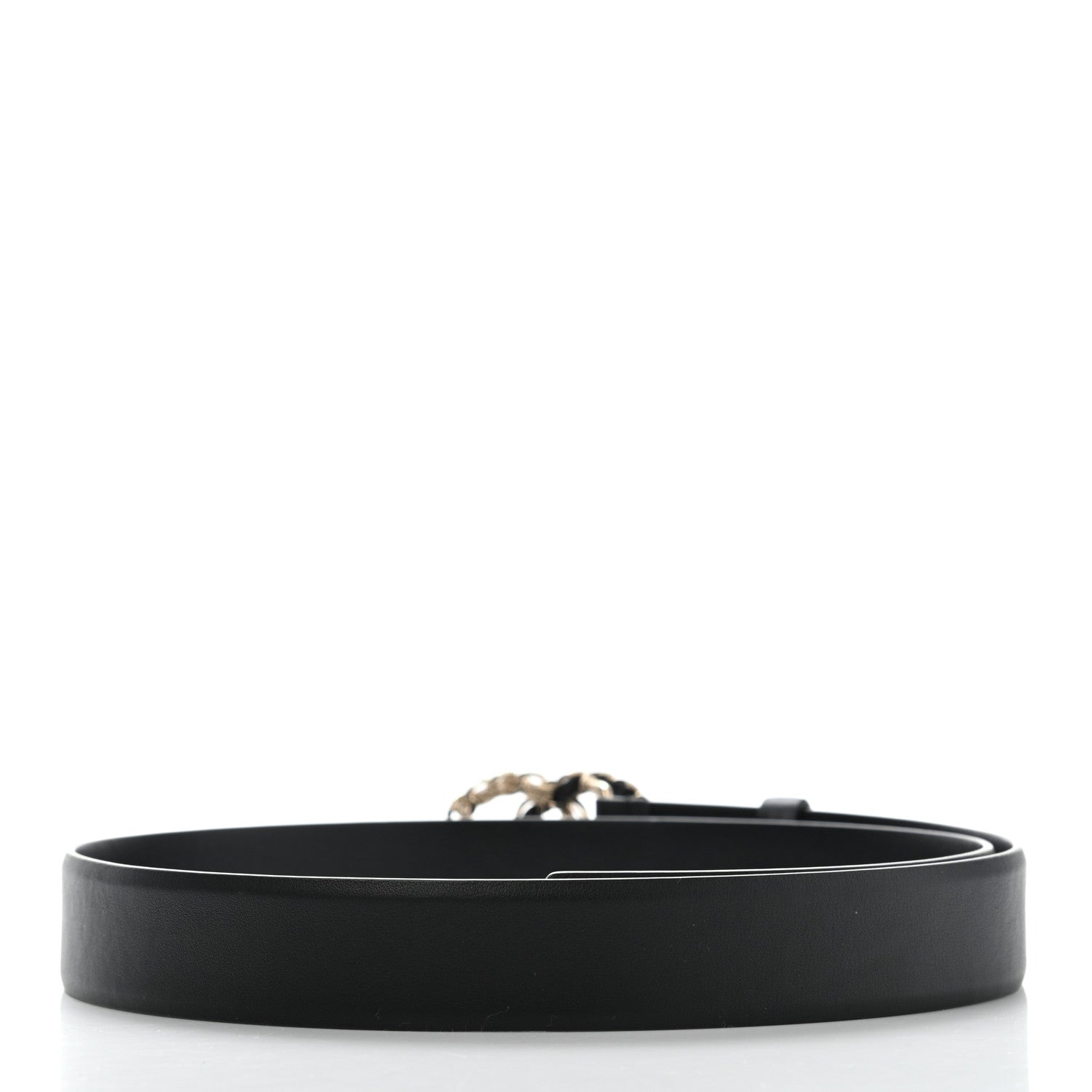 Chanel Calfskin CC Chain Belt 80 32 Black 2 of 8