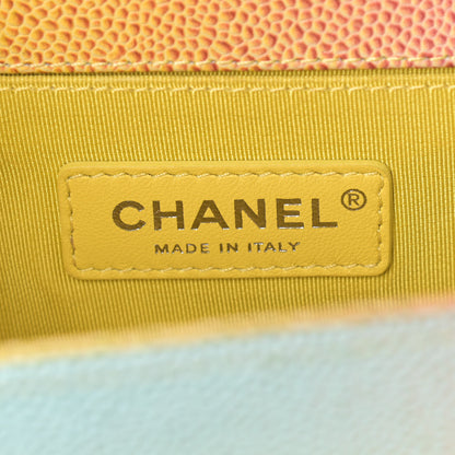 Chanel Caviar Quilted Medium Cuba Rainbow Boy Flap Multicolor 6 of 16