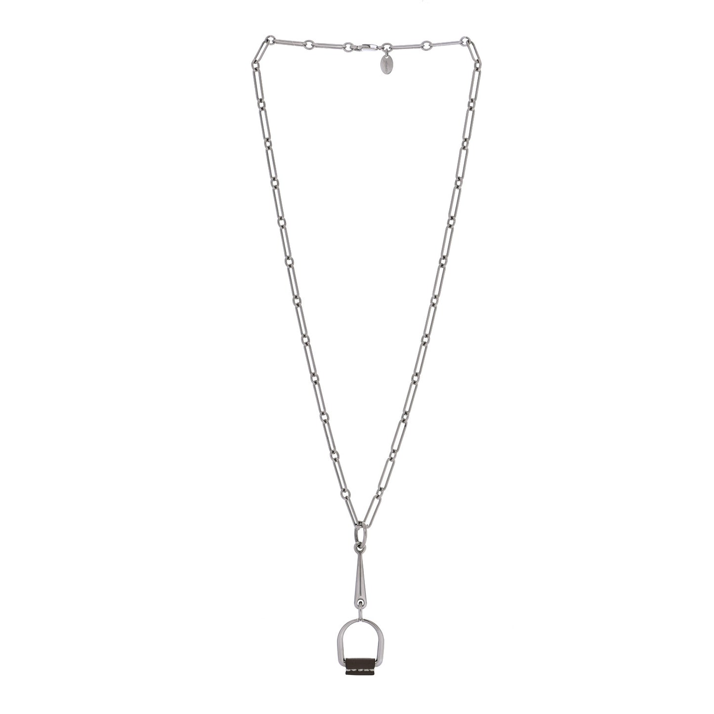 Swift Small Heritage Equestre Pendant Necklace Etoupe