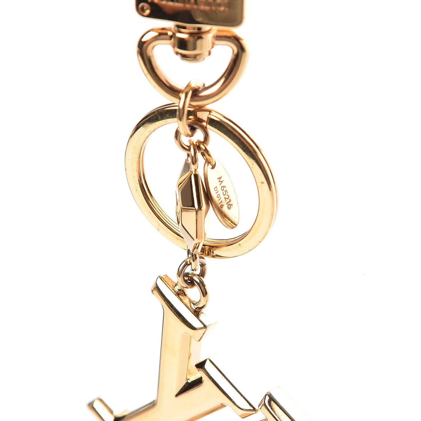 LV Facettes Bag Charm Key Holder Gold