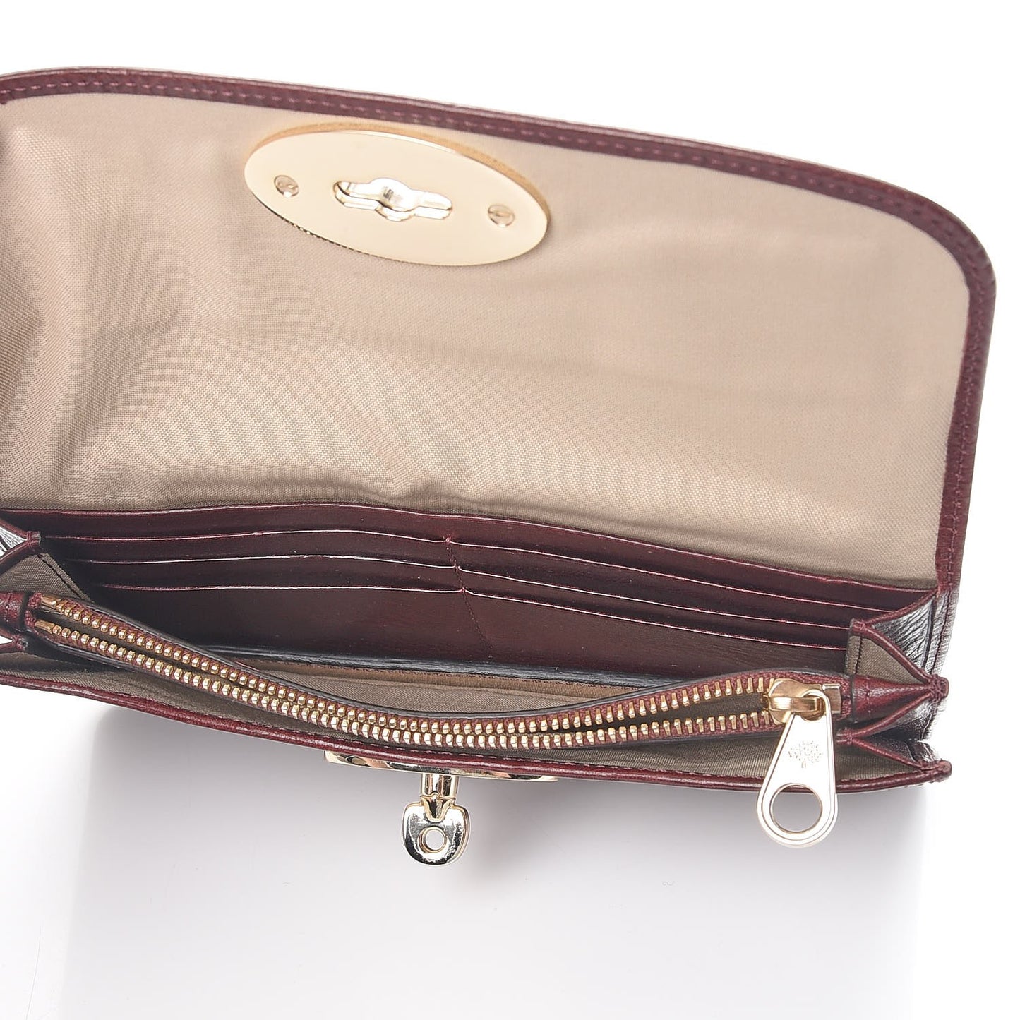 Grainy Leather Bayswater Wallet Oxblood