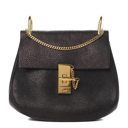 Chloe Grained Lambskin Drew Shoulder Bag Black 1 of 12