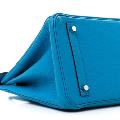 Hermes Togo Verso Birkin 30 Bleu Zanzibar Malachite 9 of 13