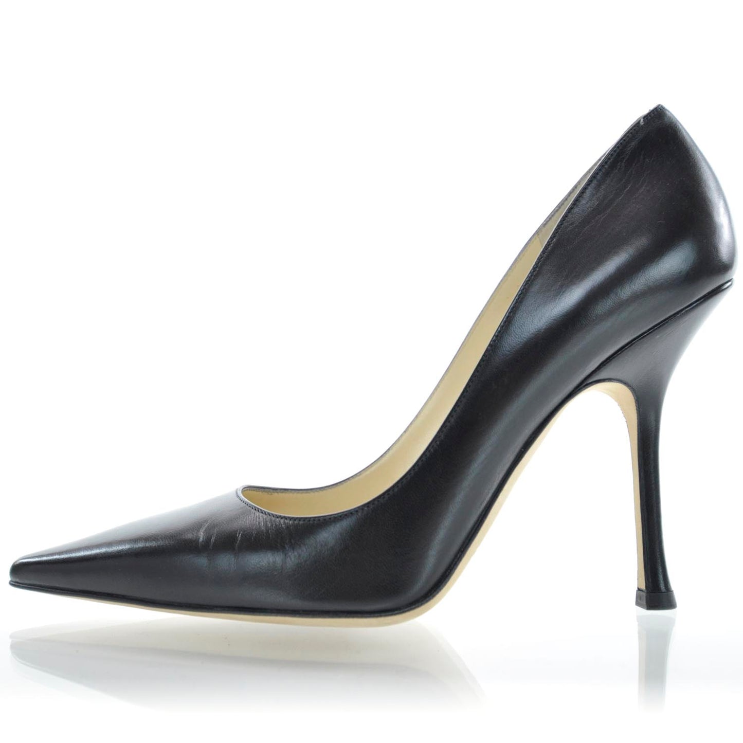 Leather Agnes 85mm Heels 40 Black