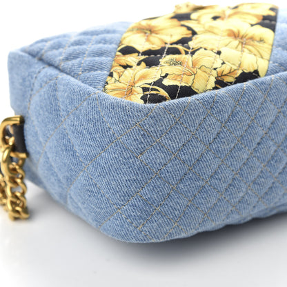 Versace Denim Barocco Printed Icon Camera Bag Dusk Blue Multicolor 6 of 9