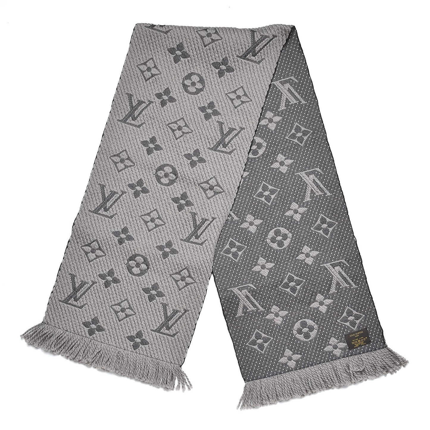 Wool Silk Logomania Scarf Verone