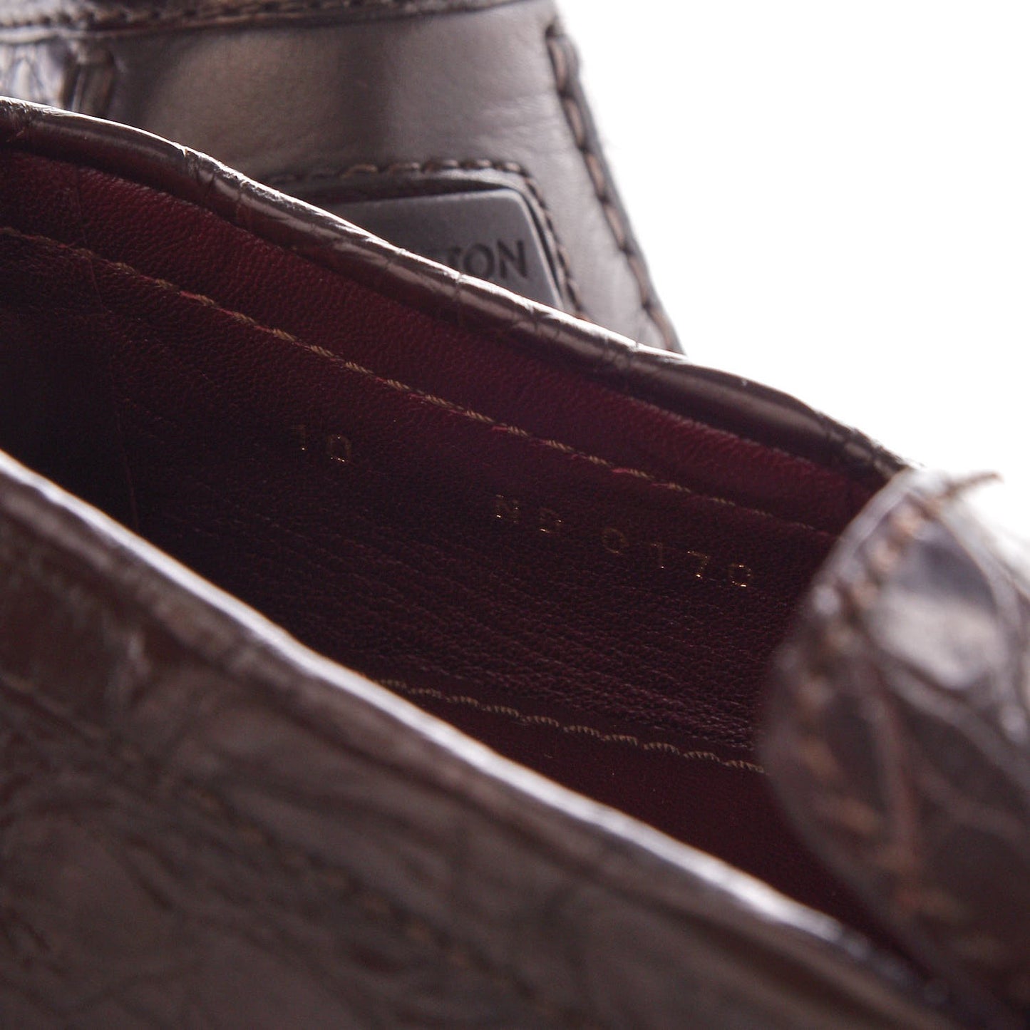 Mens Crocodile Monte Carlo Loafers 10 Cacao
